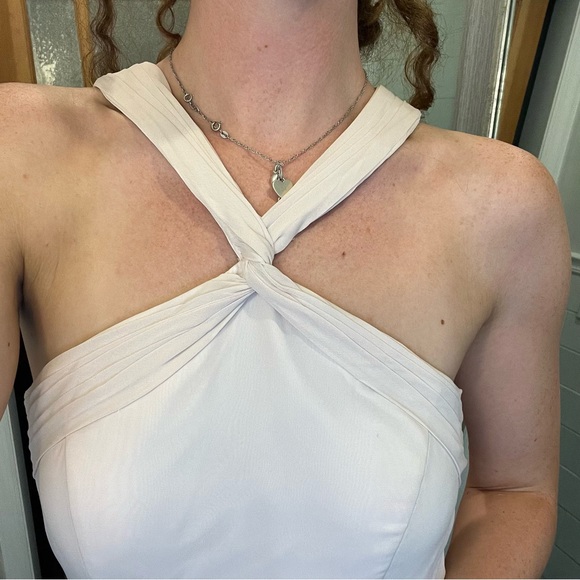 Light Pink Floor Length Azazie Dress with Slit ! - Picture 3 of 8